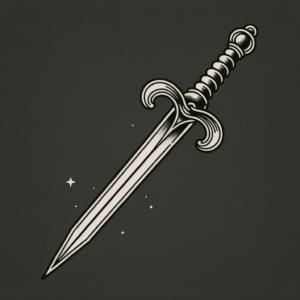 Retro Sword With 80S Style