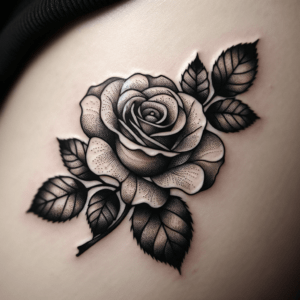 Rose With Dot Shading