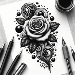Rose With Surreal Elements