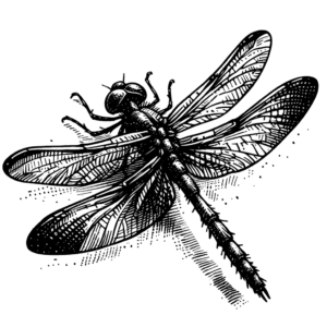 Rough, Hand-Drawn Look In A Sketchy Dragonfly