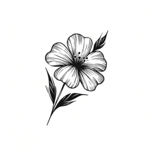 Rough Sketchy Flower Look