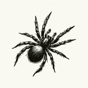 Rough, Sketchy Spider Tattoo Look