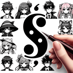 Semicolon With Anime Features