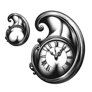 Sexy Clock With Elegant Curves And Details