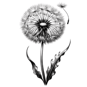 Sexy Dandelion With Flowing Lines