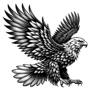 Sexy Eagle With Elegant Feathers