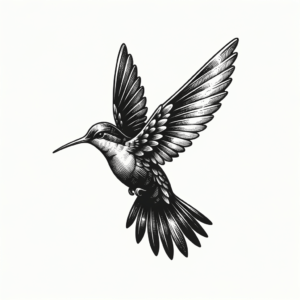 Sexy Hummingbird With Delicate Wings