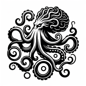 Sexy Kraken With Curvy Tentacles