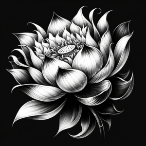 Sexy Lotus Flower With Flowing Petals