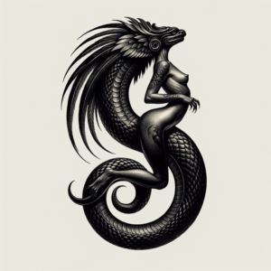 Sexy Quetzalcoatl With Sinuous Body