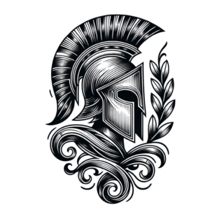 Sexy Spartan Helmet With Flowing Elements