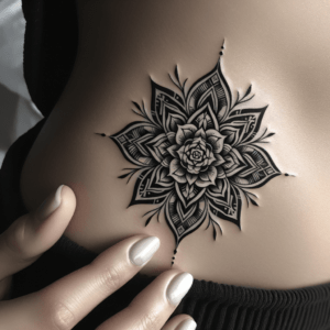Sharp Tribal Patterns In A Flower Design