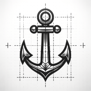 Simple Anchor With A Sleek Outline