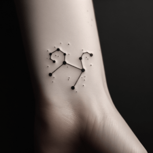 Simple Aries Constellation With Clean Lines