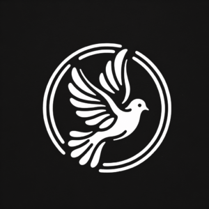 Simple Dove In A Circle