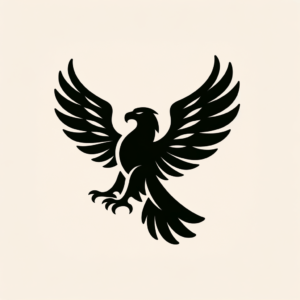 Simple Eagle Silhouette, Minimalist