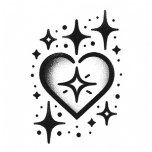 Simple Heart With A Small Star