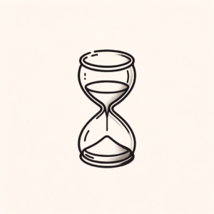 Simple Hourglass With Minimal, Clean Design