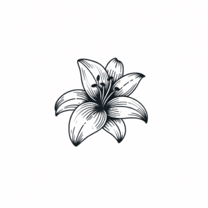 Simple Lily With Subtle, Clean Lines