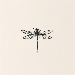 Simple, Minimalist Dragonfly Tattoo