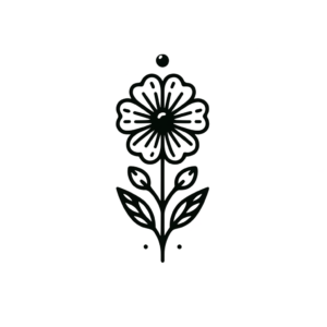 Simple, Minimalist Flower Tattoo