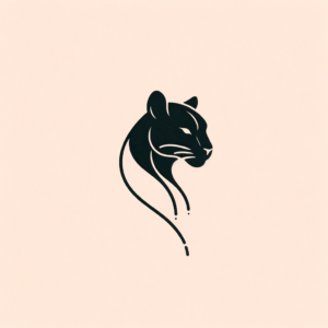 Simple Panther With Minimalist Design
