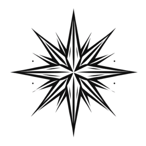 Simple Star With Minimalist Design And Clean Lines