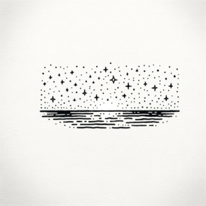 Simple Starry Sky, Minimalist Style