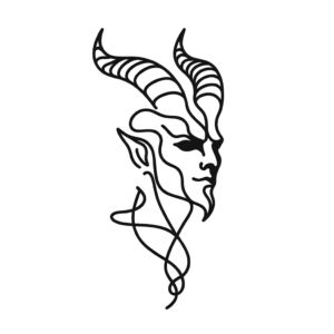 Single-Line Baphomet Drawn Without Lifting The Pen