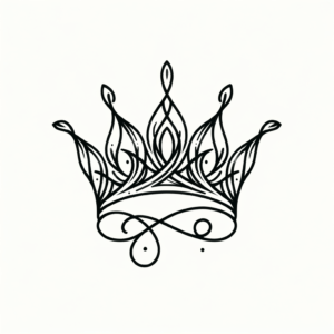Single Line Crown With Elegant Flow