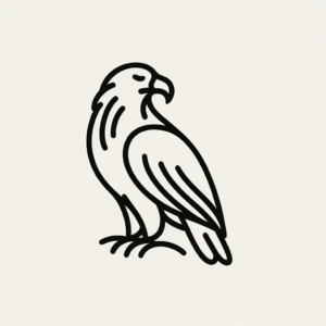 Single Line Eagle With Minimalist Style