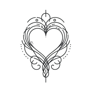 Single-Line Heart With Looping Lines