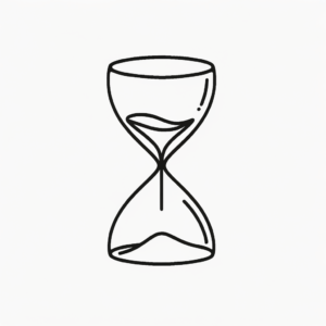 Single Line Hourglass With Continuous, Smooth Stroke