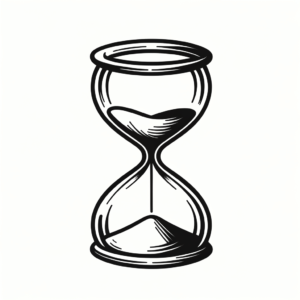 Single Line Hourglass With Continuous, Smooth Stroke