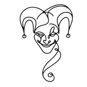Single Line Joker With Continuous Line