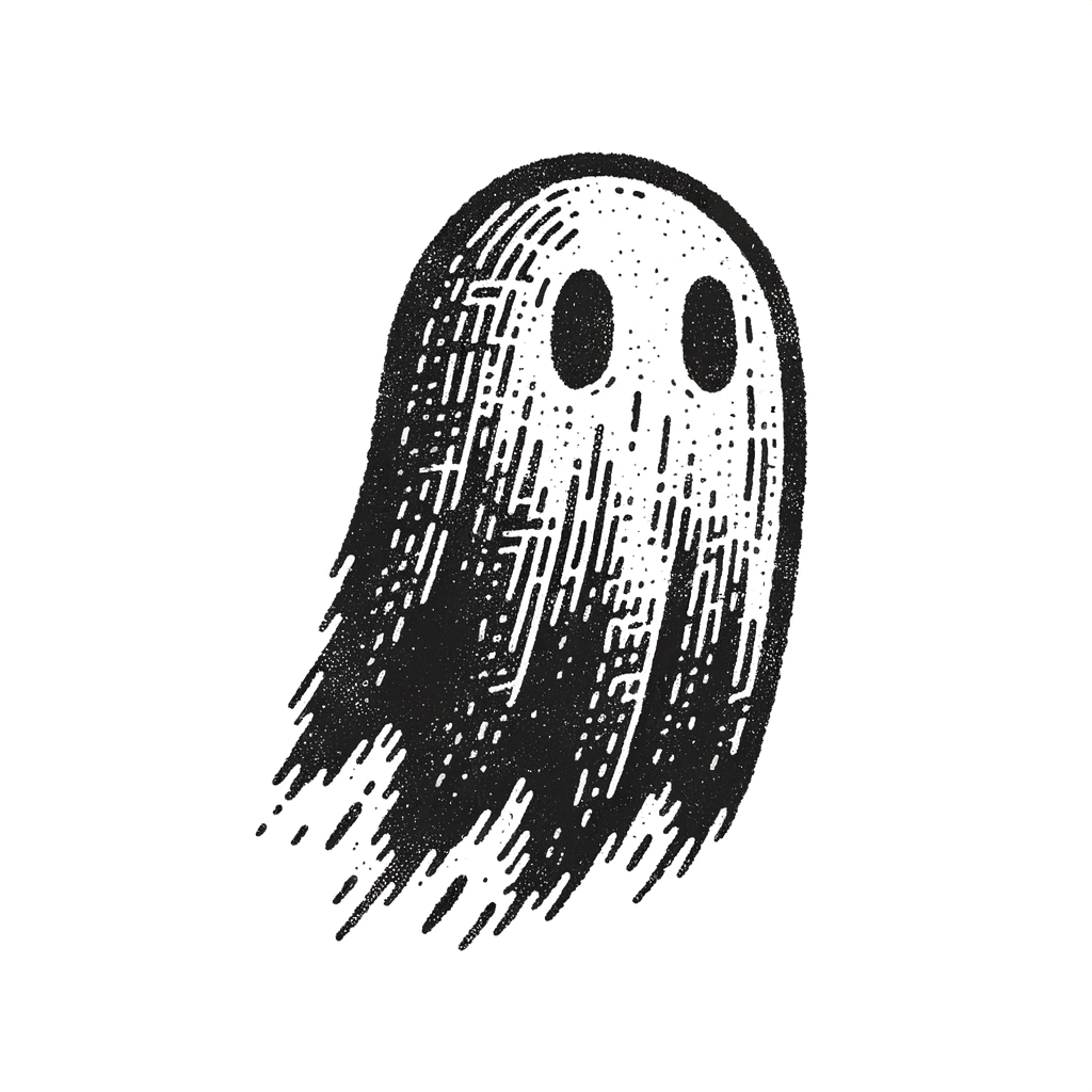 Sketchy Ghost With Rough Textures