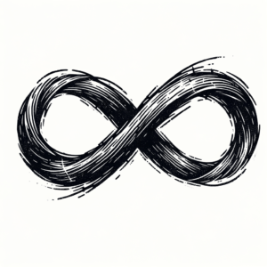 Sketchy Infinity With Rough Lines
