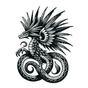 Sketchy Quetzalcoatl With Rough Sketches