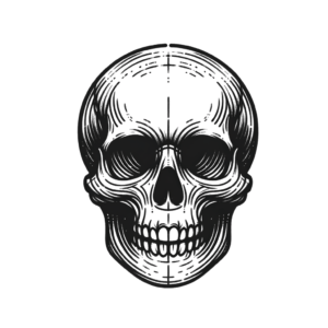 Sketchy Skull With Quick Strokes