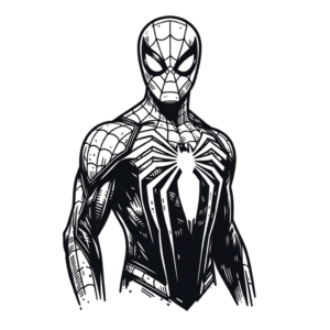 Sketchy Spiderman Lines