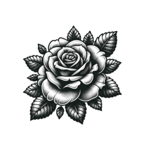 Small Rose With Realistic Shading