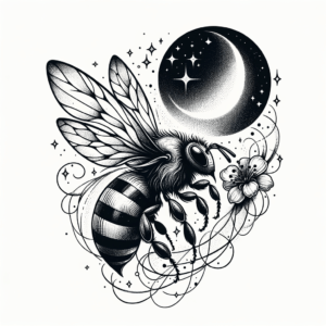 Surreal Bee With Dreamlike Elements