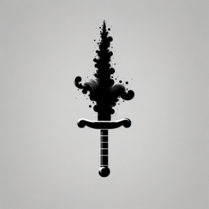 Surreal Sword With Abstract Form
