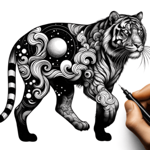 Surreal Tiger With Dream-Like Appearance