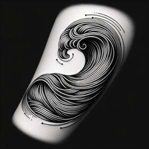Surreal Wave With Abstract Elements