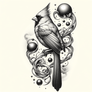 Surrealism Cardinal With Dreamlike Elements