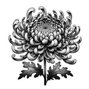 Surrealism Chrysanthemum With Dreamlike Elements