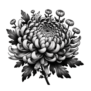 Surrealism Chrysanthemum With Imaginative Elements