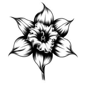 Surrealism Daffodil With Imaginative Style