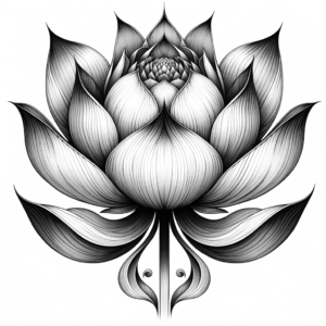 Surrealism Lotus With Melting Petals